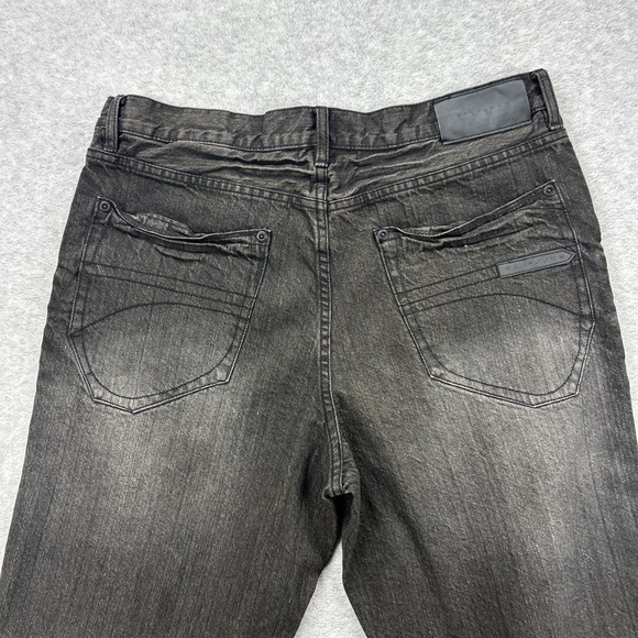Sean John Jeans Mens 34x30 Black Denim Pants Garvey Y2K Loose Baggy Relaxed Wide - Picture 6 of 14